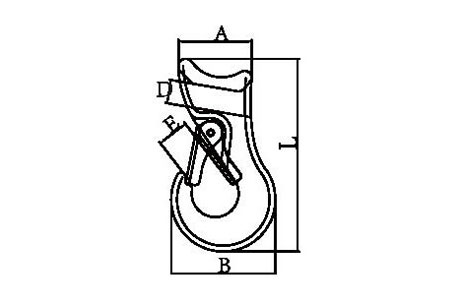 Specifications of Sliding Choke Hooks Grade 80