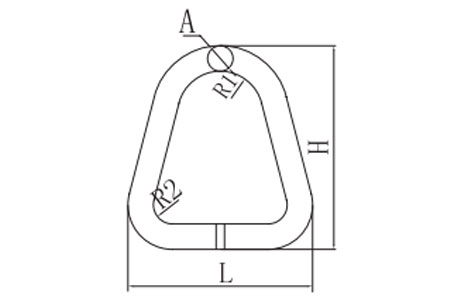 Specifications of Alloy Triangle Ring for Web Sling