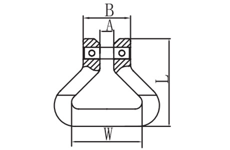 Specifications of G80 Clevis Link for Web Sling