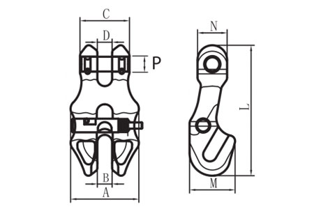Specifications of G80 Clevis Shortening Clutch Locking Type