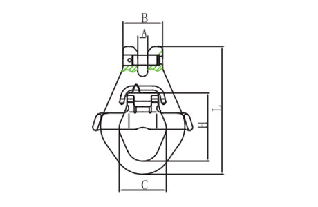 Specifications of G80 Clevis Skip Hook Container Clevis Link c/w Gated Catch