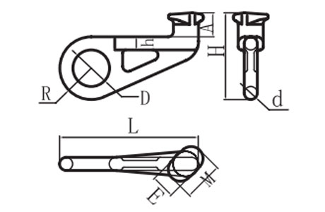 Specifications of G80 Container Hook Left Type