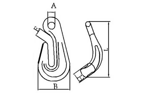 Specifications of G80 Eye Bend Hook US Type Forged Alloy Steel