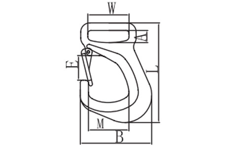 Specifications of G80 Eye Hook for Webbing Sling