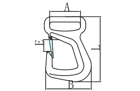 Specifications of G80 Eye Webbing Sling Hook