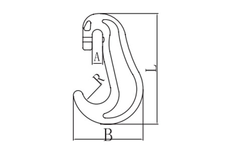 Specifications of G80 Lashing Type C Hook with Spring Pin