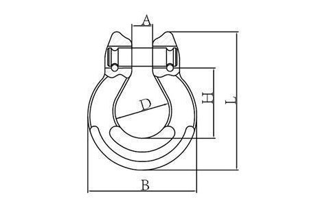 Specifications of G80 Omega Link Chain Connecting Link