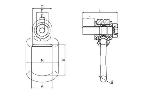 Specifications of G80 Pivoting Lifting Screw
