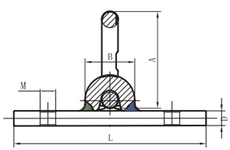 Specifications of G80 Weld On Pivoting D Link with Pad