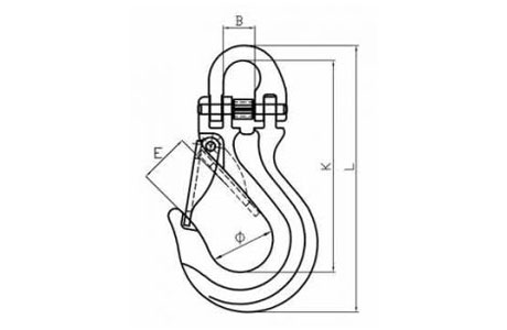 Specifications of G80 Winch Hook Half Link Safety Latch