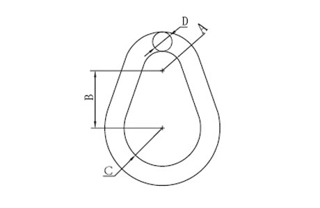 Specifications of Pear Shaped Link A-341 Alloy Steel Grade 80