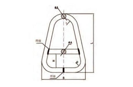 Specifications of Web Sling Alloy Dual Triangle Ring G80