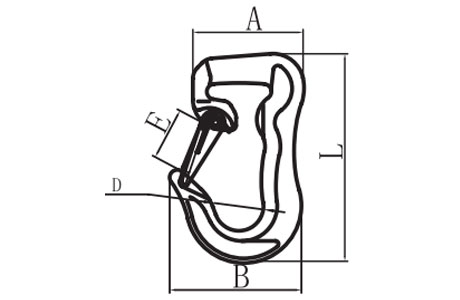 Specifications of Webbing/Round Sling Hook G80