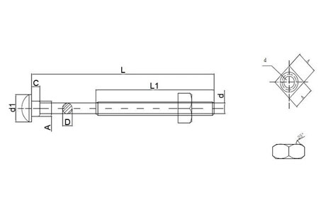 Specifications of Carriage Bolts For Overhead Line Construction-China LG Supply