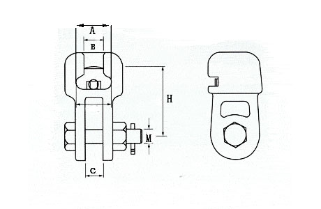 Specifications of Electric Power Socket Clevis-Double Type-Line Hardware-China LG™