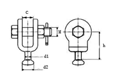 Specifications of Electric Power U Ball Clevis-China LG Manufacture