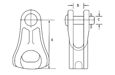 Specifications of Electrical Wire Cable Thimble Clevis-China LG Supply