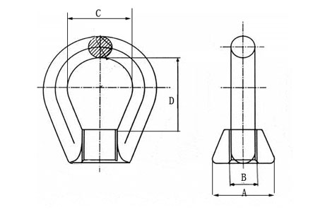 Specifications of Forged Oval Eye Nut for Pole Line Fitting-China LG Supply