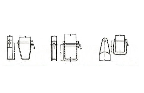 Specifications of Galvanized Insulator Clevis D Iron Bracket-China LG Supply