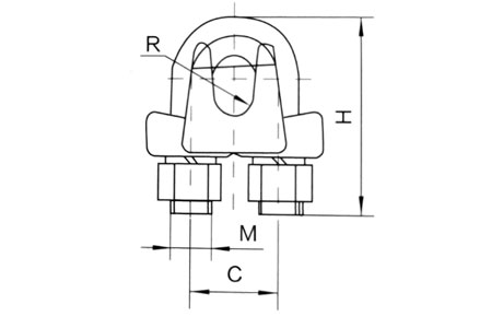 Specifications of Hot-Dip Galvanized Guy Clips-China LG Manufacture