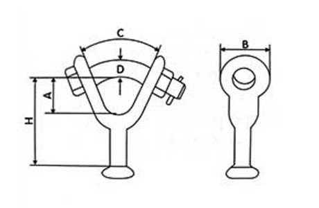 Specifications of Pole Line Hardware Y Type Ball Clevis-China LG Manufacture