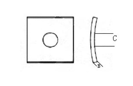 Specifications of Square Curved Washer Pole Line Hardware-China LG™