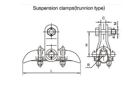 Specifications of Suspension Clamp for Overhead Line-China LG Supply