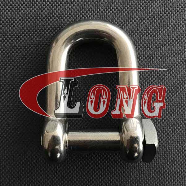 D Shackle Stainless Steel Square Head Pin