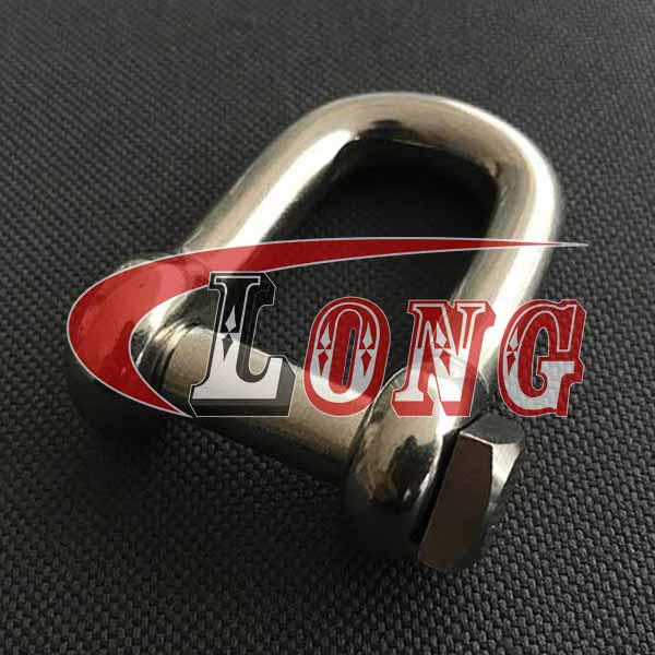 stainless steel d shackle square head pin fishing trawl net