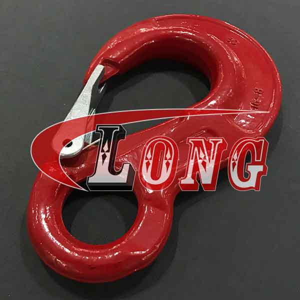 eye sling hook with safety latch grade 80