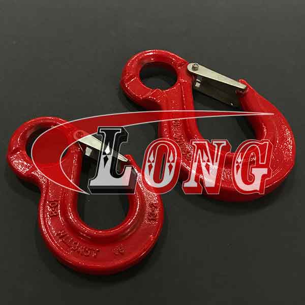 g80 lifting eye sling hook with safety latch