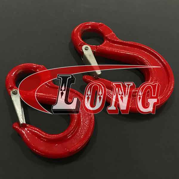 lifting eye sling hook g80 with safety latch