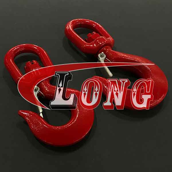 lifting hook with swivel alloy grade 80 fishing trawling net