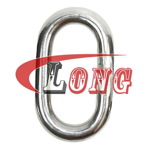 master oblong link welded stainless steel