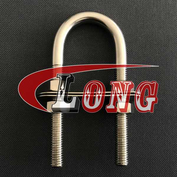 Stainless Steel U Bolt Clamp TPFN Type with 2 Plates & 4 Nuts