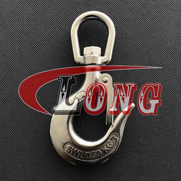 Stainless Steel Swivel Hook with Latch