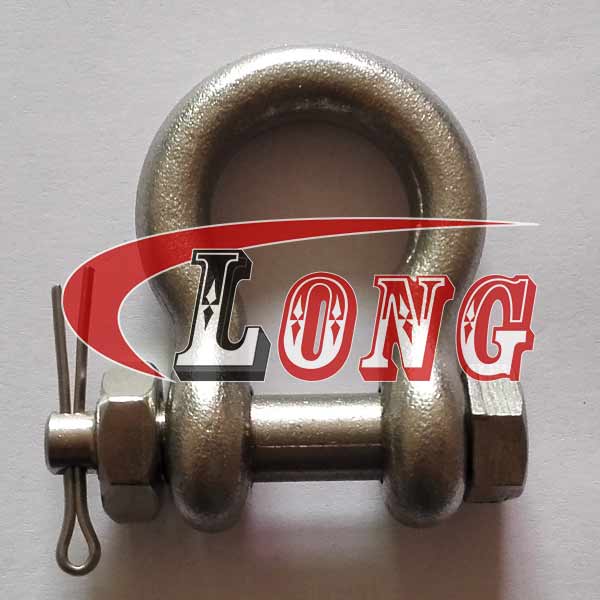 Stainless Steel Drop Forged Bow Shackle Oversized Bolt Type Pin