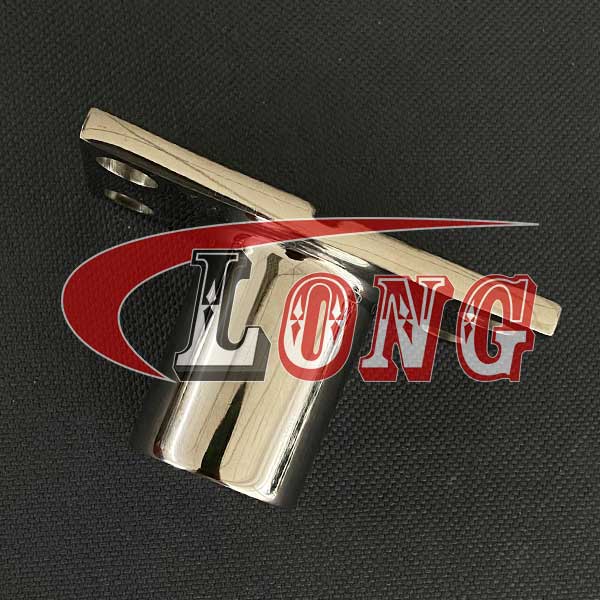 stainless steel boat handrail rectangular base 90 degree base fitting