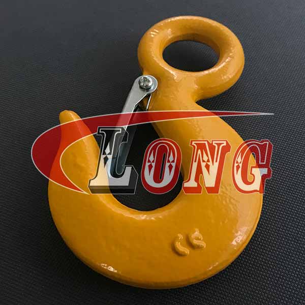 Eye Hoist Hook with Latch Alloy Grade 70