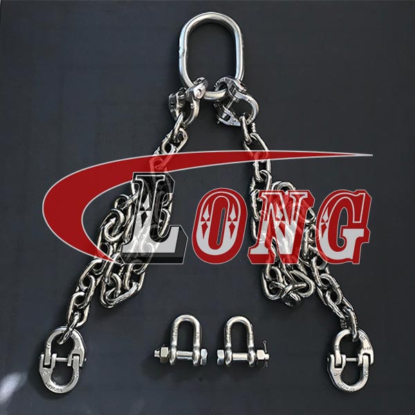 2 Leg Chain Sling Stainless Steel–LG RIGGING®