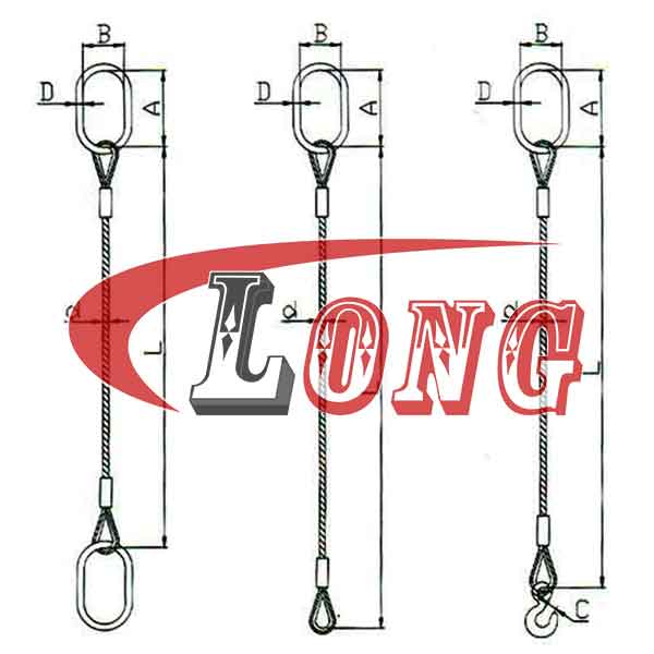 single leg wire rope sling