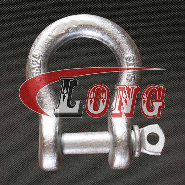 galvanised bow shackle