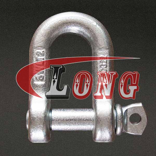 galvanized d shackle