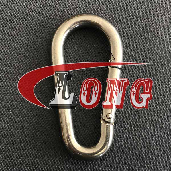 Pear Shaped Spring Snap Hook Stainless Steel