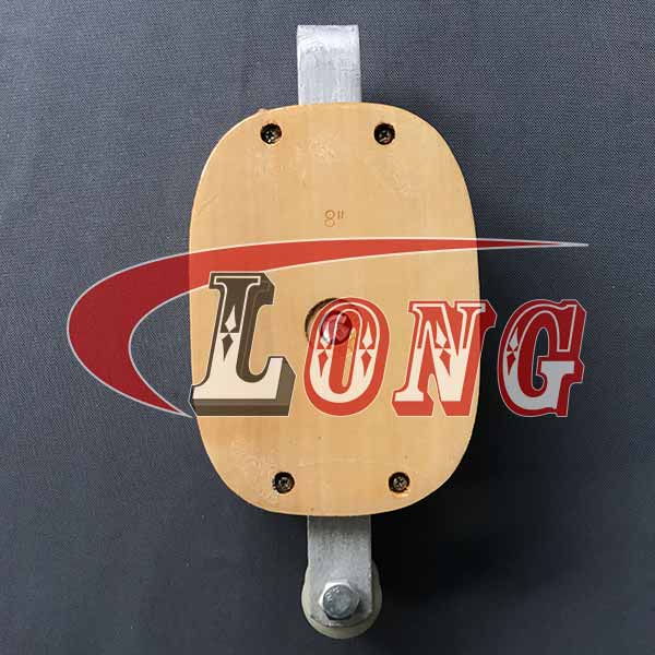 Regular Wood Block Single Sheave Without Shackle-LG RIGGING®