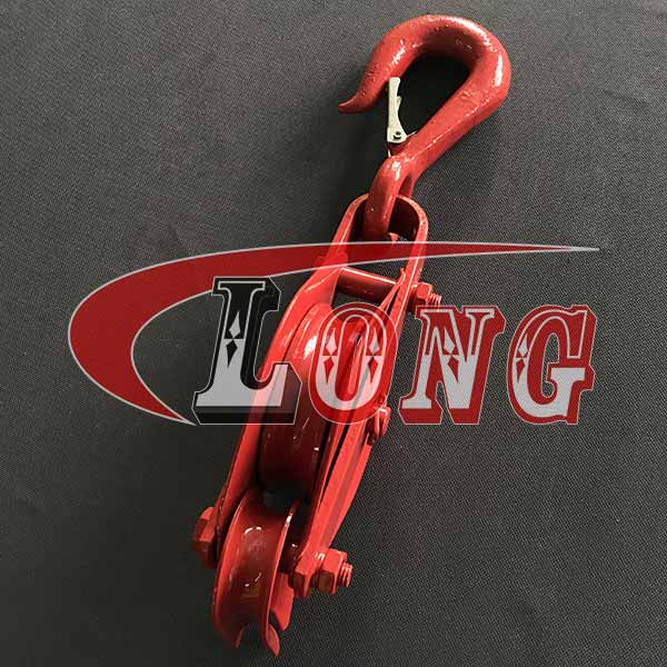 Red Pulley Single Wheel With Loose Hook-LG RIGGING®