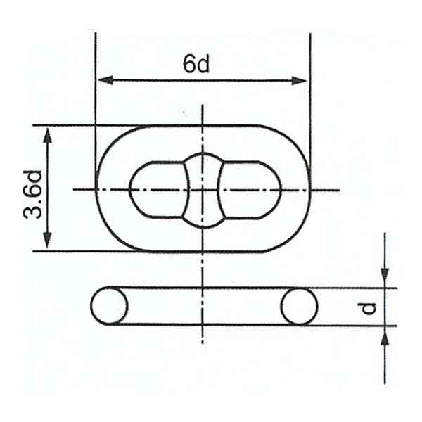 Grade U1 U2 U3 Stud Link Anchor Chain Common Link