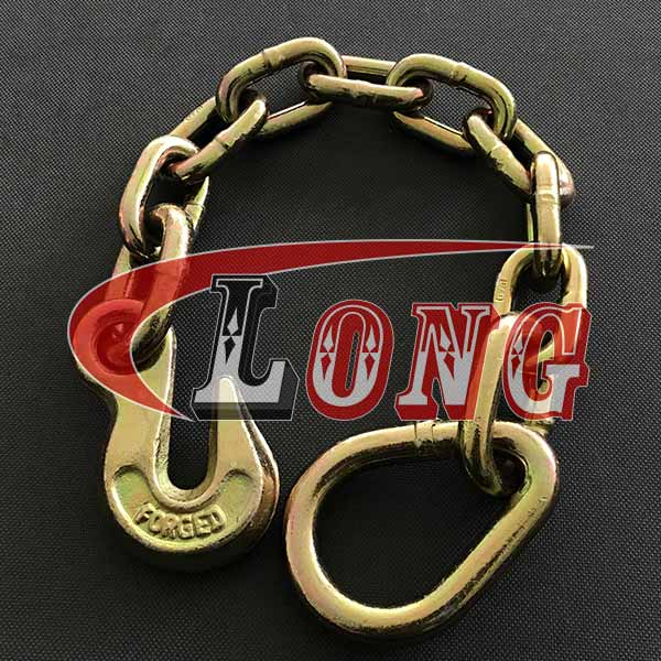 Grab Hook w/ 18'' Chain Anchor Pear Ring