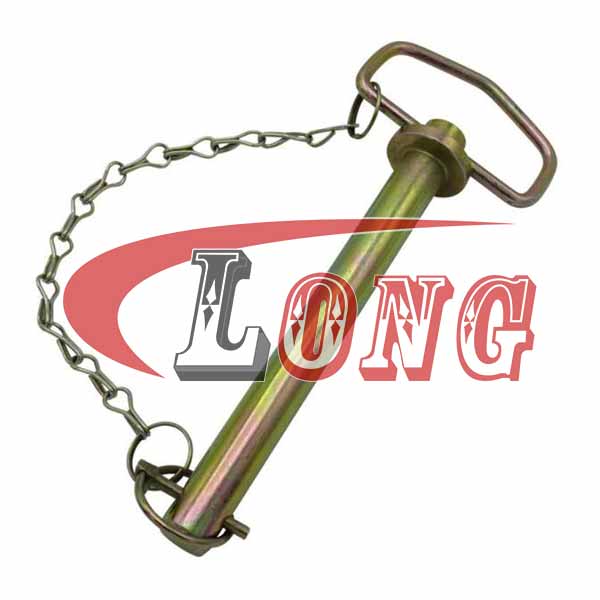 Forged Hitch Pin with Lynch Pin & Chain – LG RIGGING®