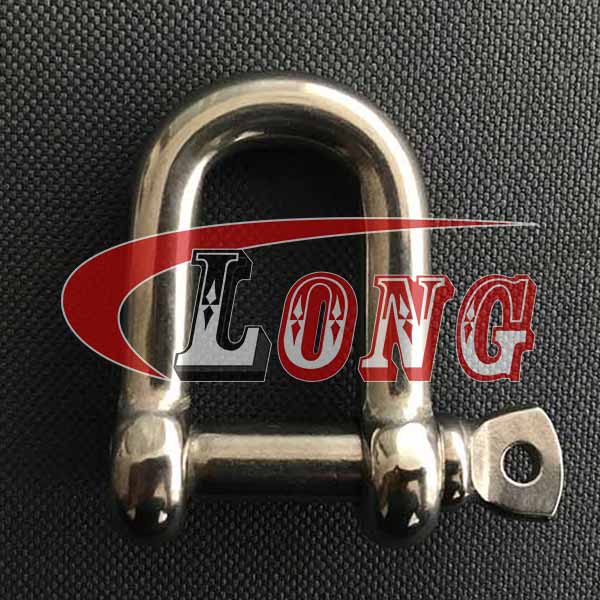 Stainless Steel D Shackle Screw Pin European Type for Trawling Gear
